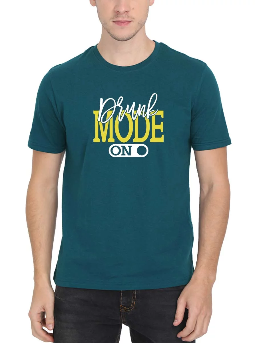 Drunk Mode On Petrol T-Shirt - DrunkenMonk.in