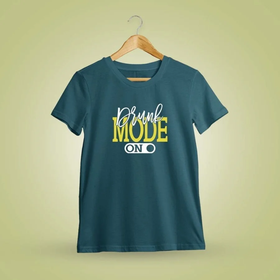 Drunk Mode On Petrol T-Shirt - DrunkenMonk.in