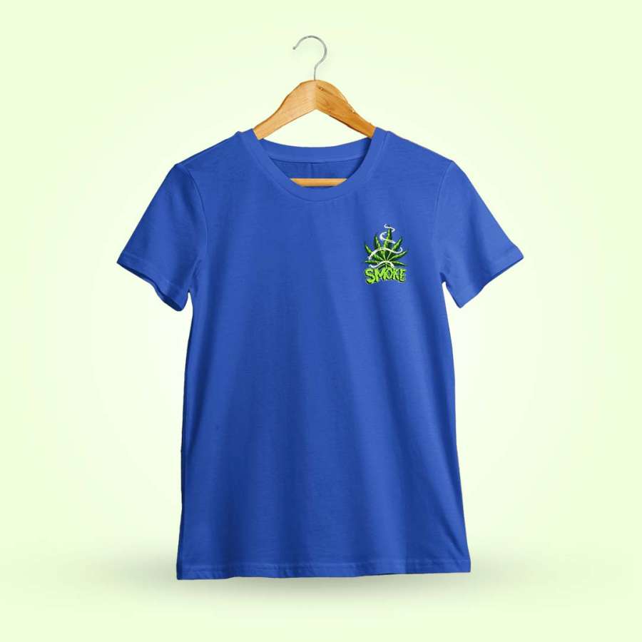 Royal Blue Weed T-Shirt
