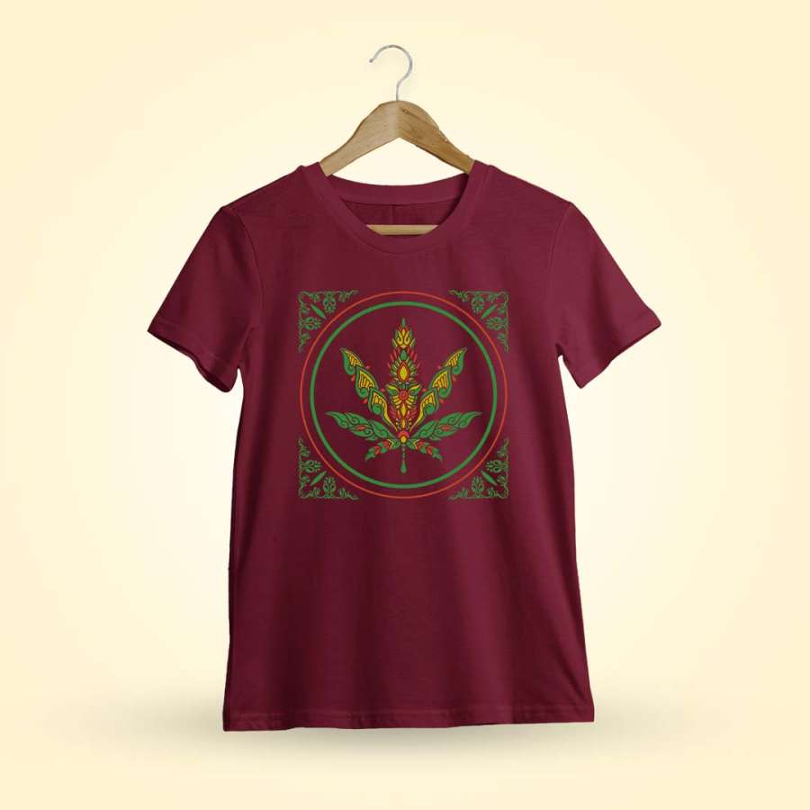 Weed Leaf Psychedelic T-Shirt