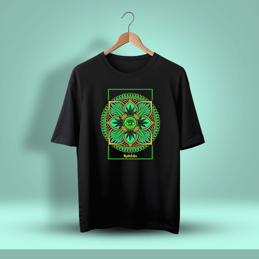 Mandala Psychedelic Oversized T-Shirt - DrunkenMonk.in